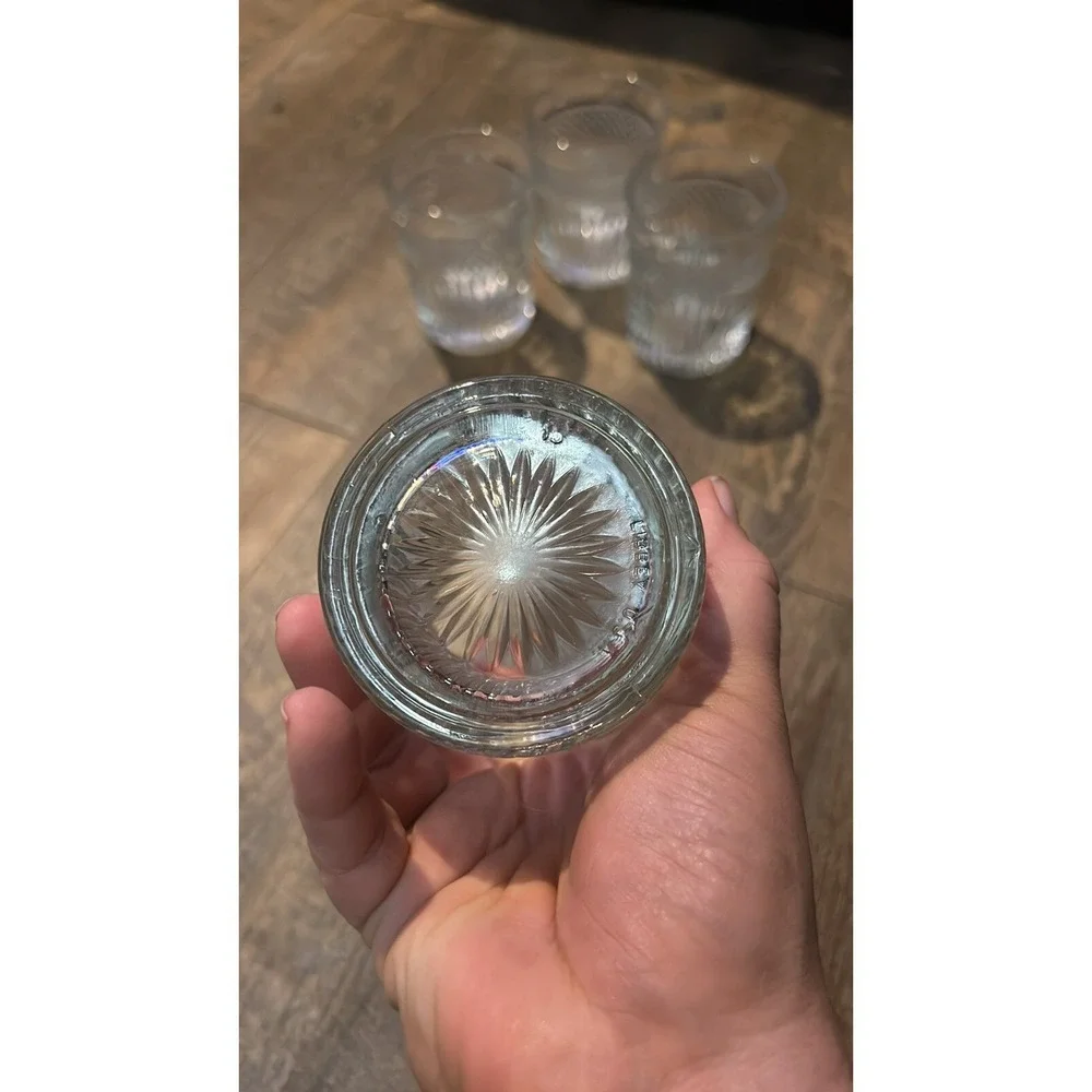 Set Of 4 Libbey RADIANT Double Old Fashioned Glasses 12oz EUC